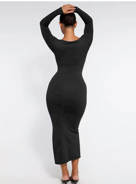 Eco-Friendly Shaping Dress with Slit