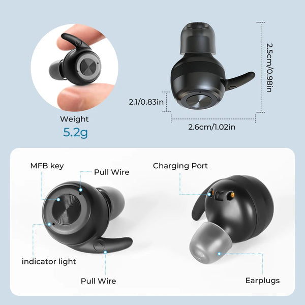 Bluetooth Hearing Device for Seniors — Rechargeable Comfort with Digital Noise Control