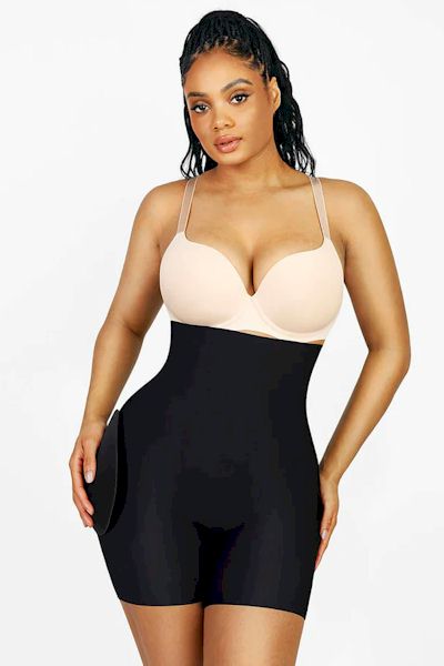 Lift, Sculpt, and Shape: High Waisted Butt Lifter with Removable Hip Pads