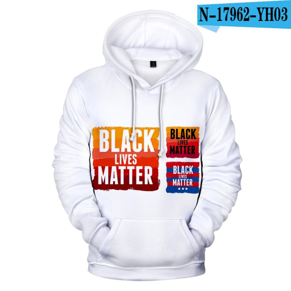 Popular Luxury 3D Printed Long Sleeve Casual Men/women Hooded His and Hers Clothes Teenage Outwear Black Lives Matter Hoodies