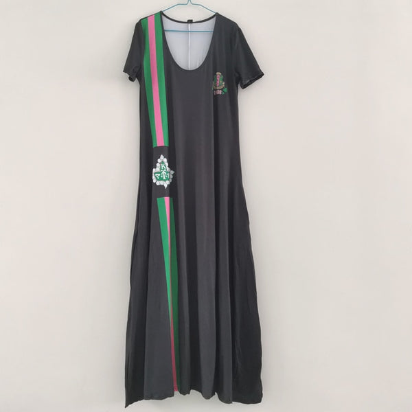 Greek Sorority Custom Maple Leaf 1908 Logo Hand Sign 3D Printed High Quallity Milk Fiber Skirt New Style Autumn Summer