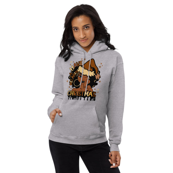 Have A Melanin Christmas Fleece Hoodie