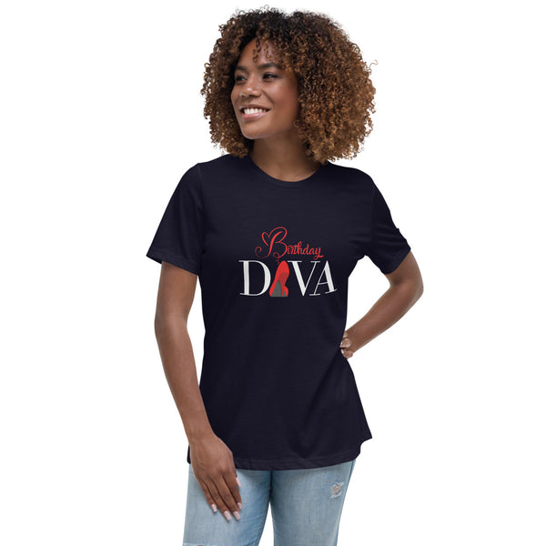 Birthday Diva Women's Relaxed T-Shirt